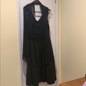 Black Dress with shawl